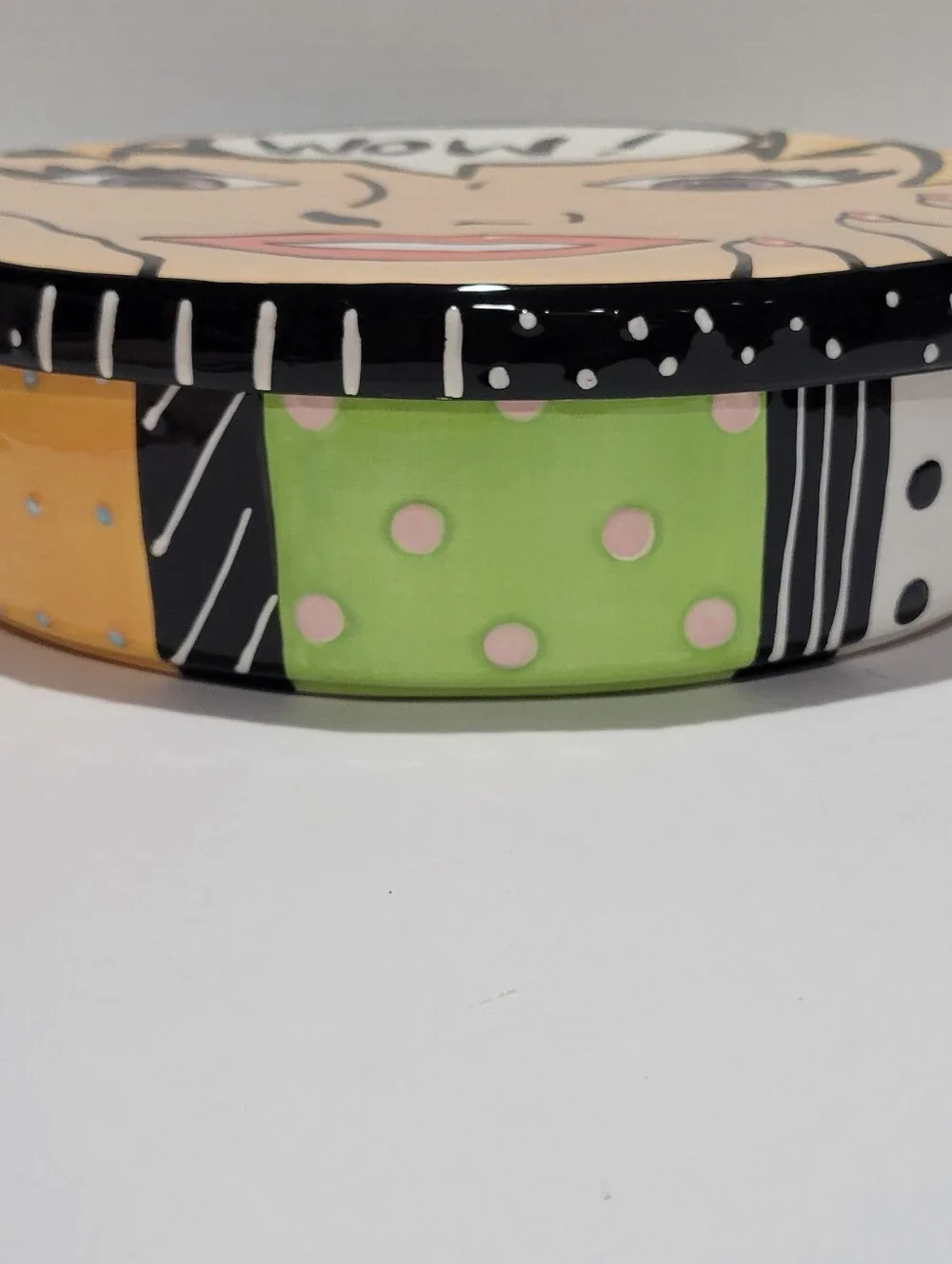 Joanne DeLomba For Lotus Ceramic Pop Art Large 11.5 